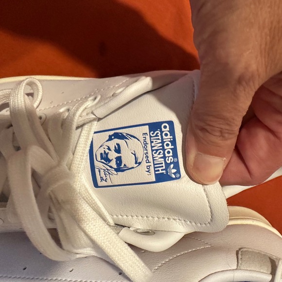 Adidas Stan Smith White Leather Sneakers Women's‎ Size 7.5 - Picture 4 of 8